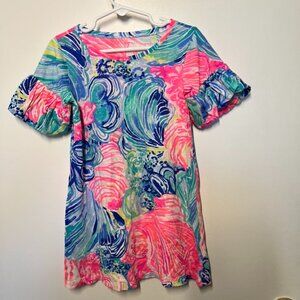 Lilly Pulitzer Girls’ Ruffle Sleeve Dress Size S (4-5)